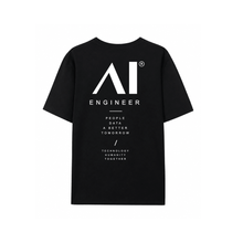 Muatkan imej ke dalam penonton Galeri, AI Engineer T-Shirt — Regular &amp; Oversized Fit