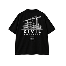 Load image into Gallery viewer, Civil Engineer T-Shirt — Regular &amp; Oversized Fit