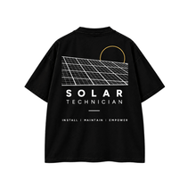 Load image into Gallery viewer, Solar Technician T-Shirt — Regular &amp; Oversized Fit