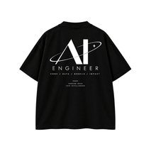 Muatkan imej ke dalam penonton Galeri, AI Engineer T-Shirt — Regular &amp; Oversized Fit